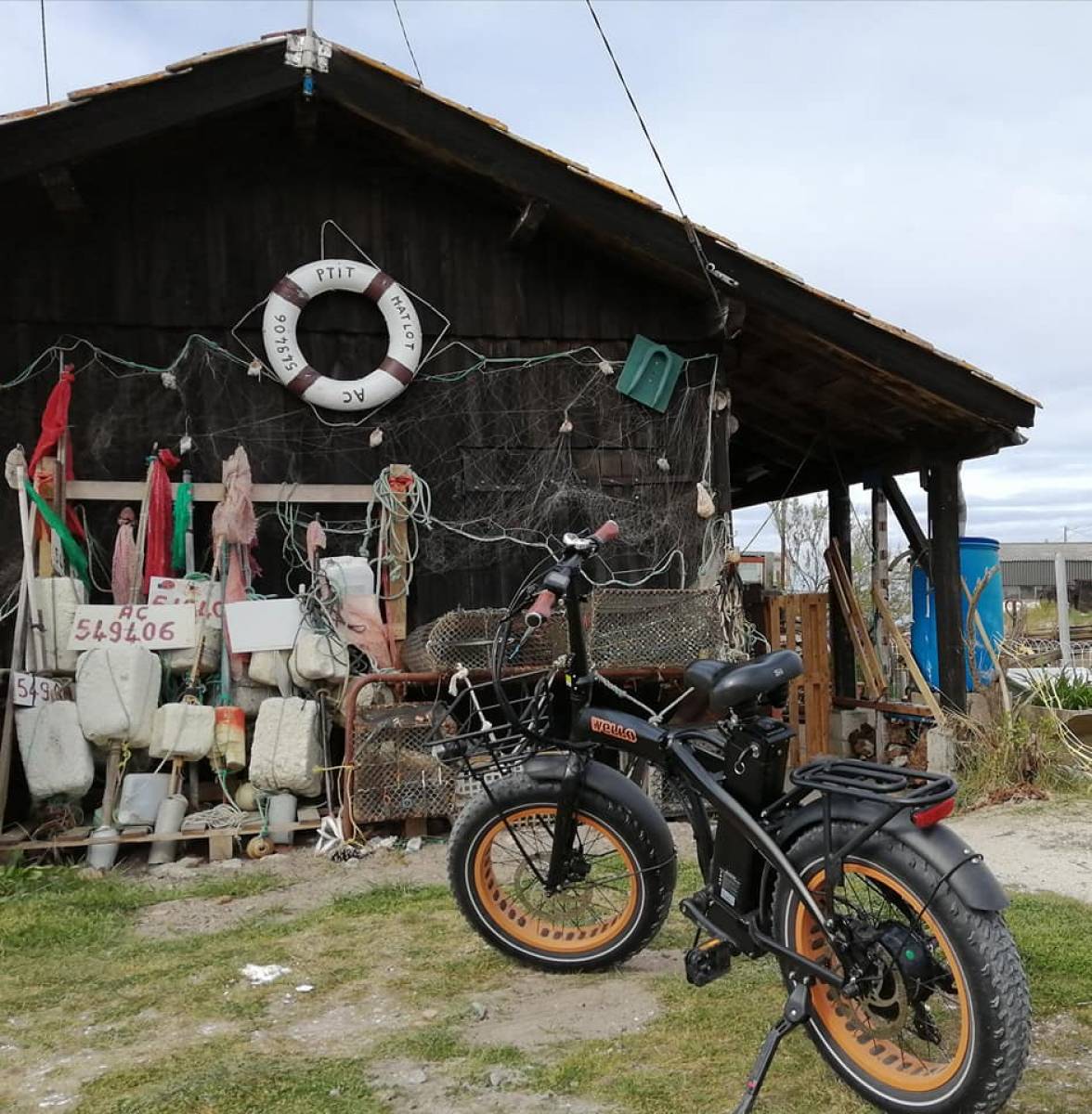 Cabane d'ostréiculteur à vélo du Vélotier