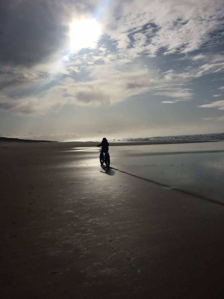 Randonnée Fat Bike électrique sur la plage à Arcachon